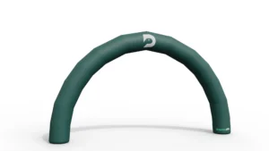 Inflatable sealed air round arch