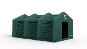 Inflatable sealed air modular tent