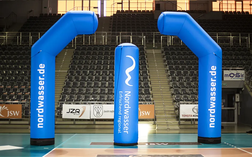 Inflatable Sealded Air Arch 4in1- two semi-gates and totem